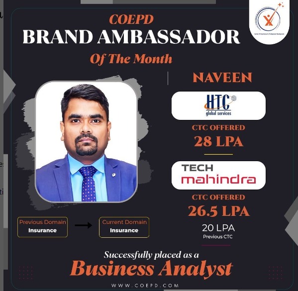 COEPD success story: Naveen — HTC Global Services / Tech Mahindra