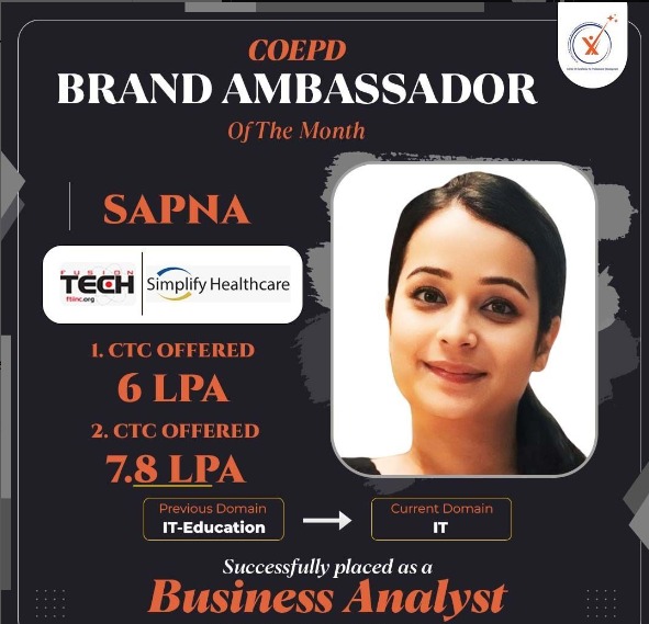 COEPD success story: Sapna — Tech Mahindra / Simplify Healthcare