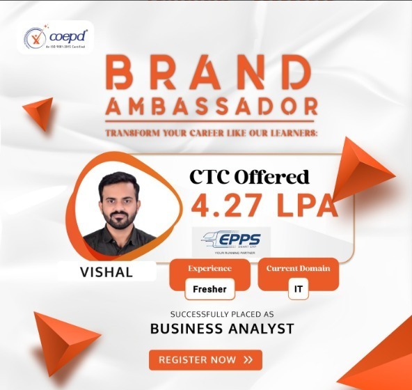 COEPD success story: Vishal — EPPS · 4.27 LPA