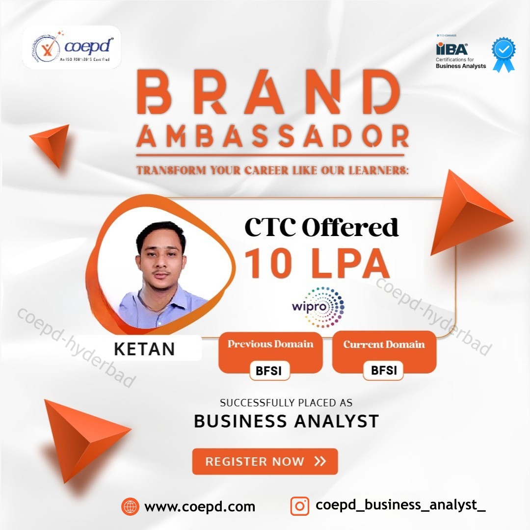 COEPD success story: Ketan — Wipro · 10 LPA