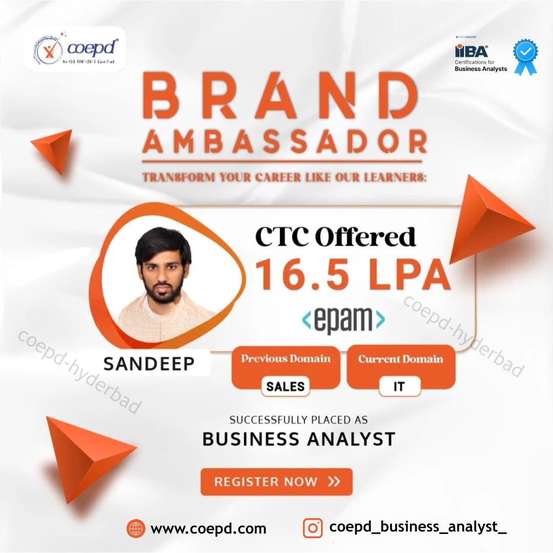 COEPD success story: Sandeep — EPAM · 16.5 LPA