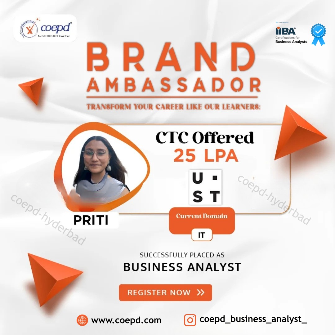 COEPD success story: Priti — UST · 25 LPA