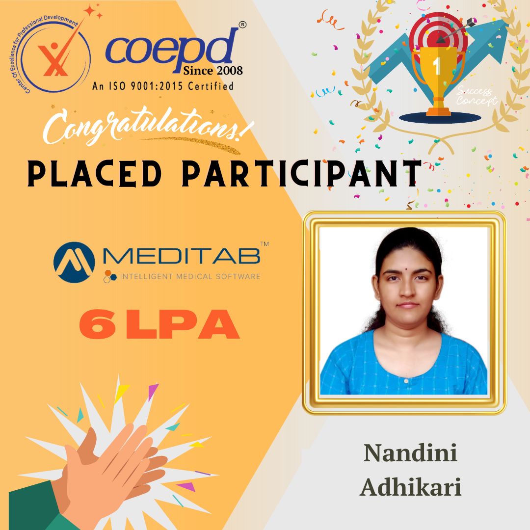 COEPD success story: Nandini Adhikari — Meditab · 6 LPA